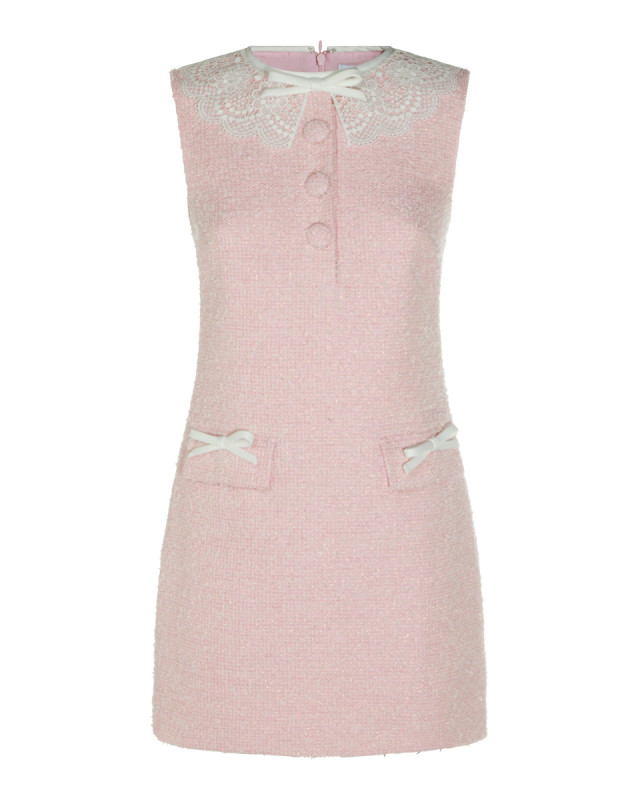 [Self - portrait] Sleeveless dress FW26 PF26002SCPPINK