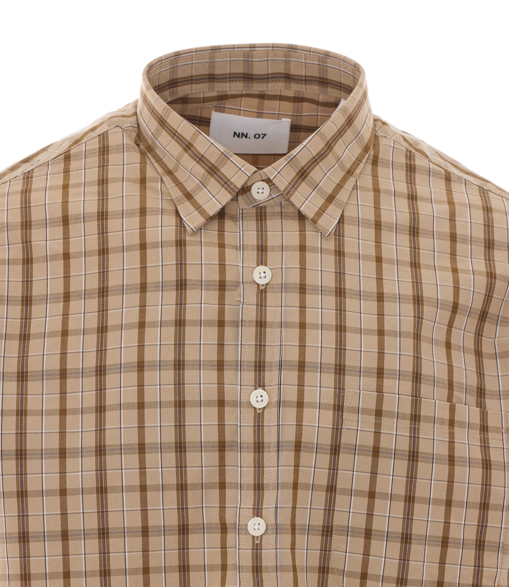 [NN07] Shirts Long Sleeve SS26 2610000738KHAKI CHECK