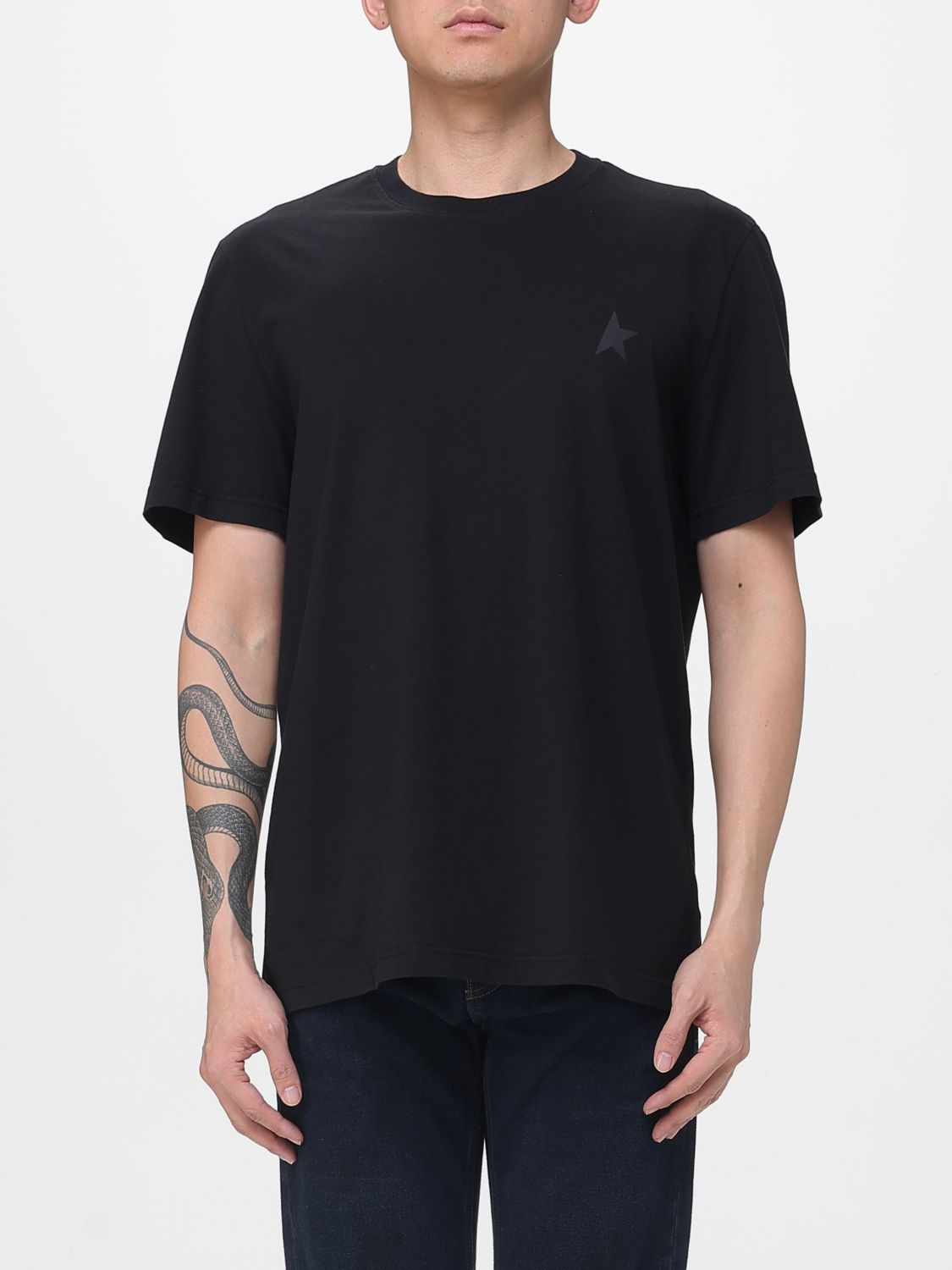[Golden Goose] T-shirts Short Sleeve SS26 GMP01220P000593 90100