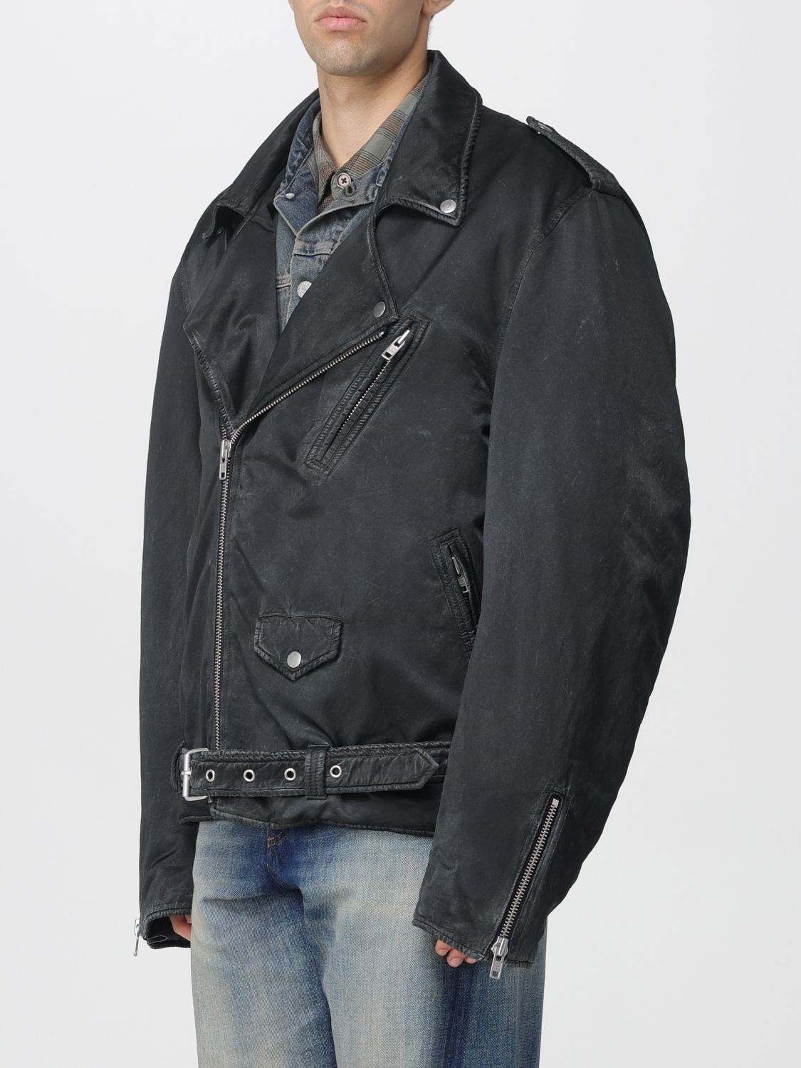 [MM6 Maison Margiela] Leather Jacket FW25 SH0AM0066M35452 899