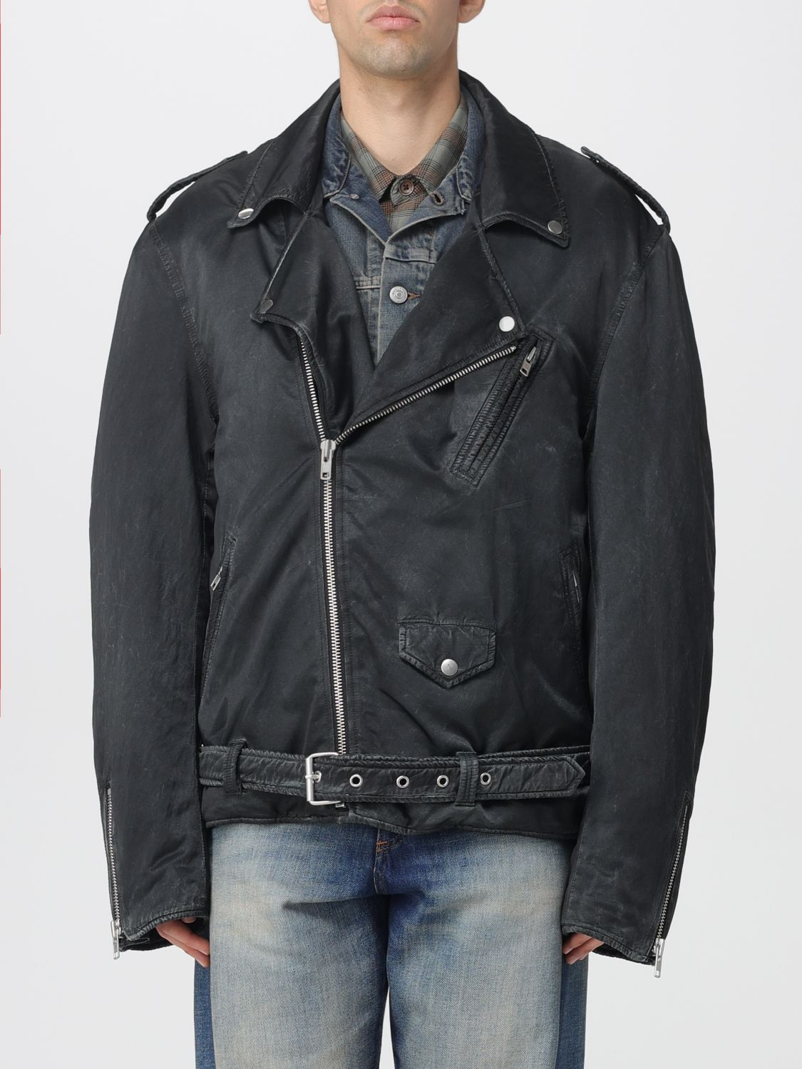 [MM6 Maison Margiela] Leather Jacket FW25 SH0AM0066M35452 899