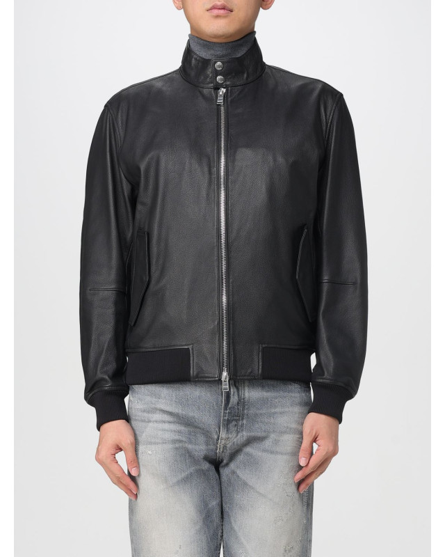 [BOSS] Leather Jacket FW25 50543899 001