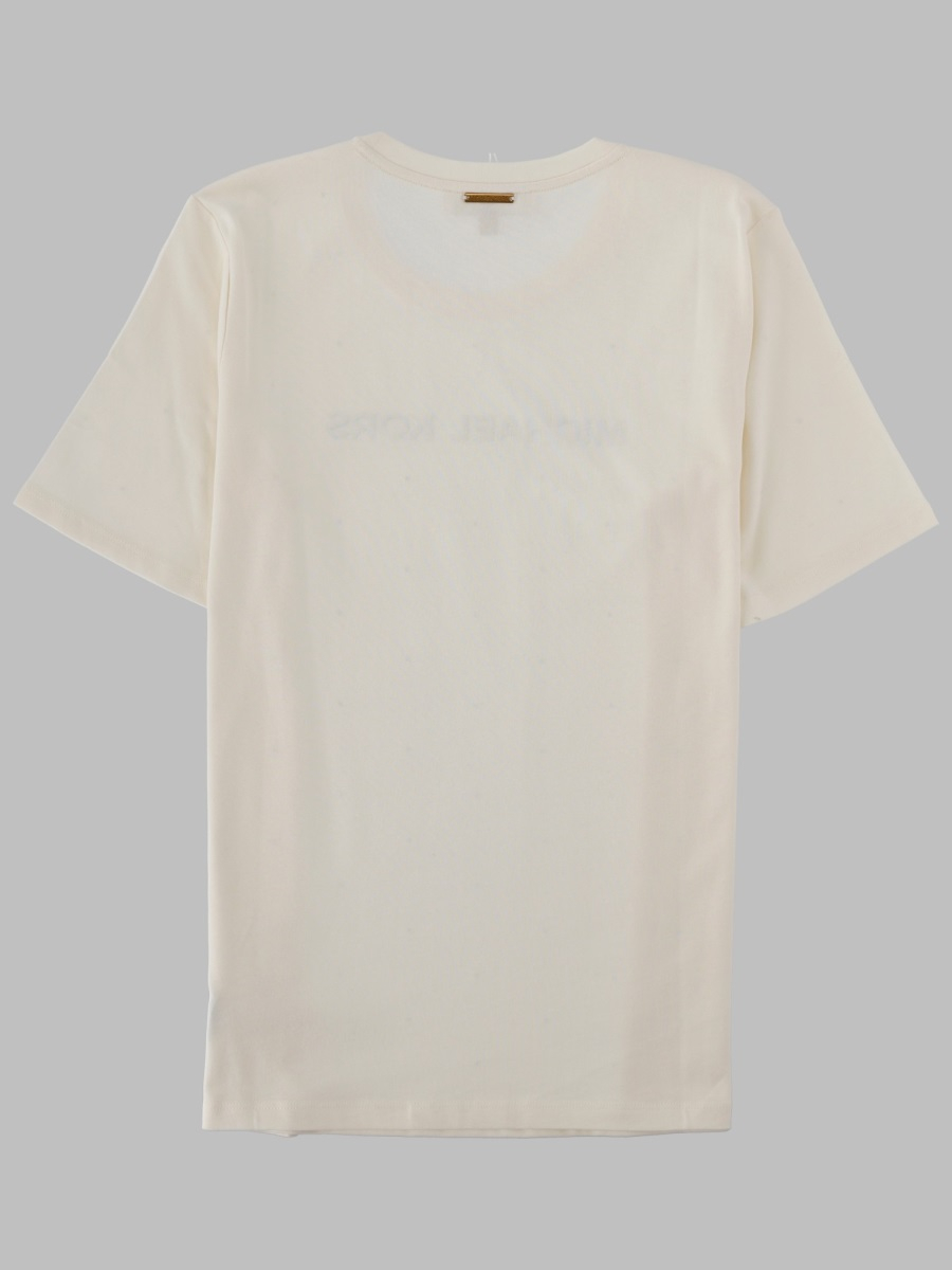 [MICHAEL BY MICHAEL KORS] T-shirts Short Sleeve FW26 MT6524Y97J_110BONE
