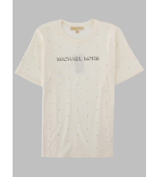 [MICHAEL BY MICHAEL KORS] T-shirts Short Sleeve FW26 MT6524Y97J_110BONE