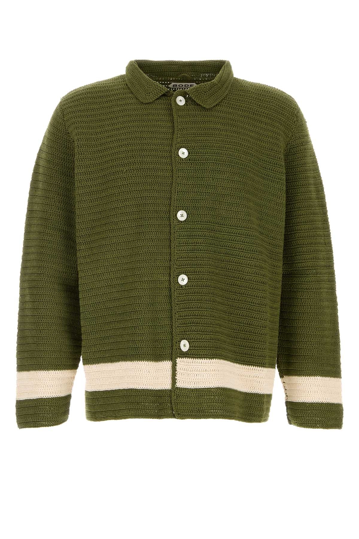 [BODE] Shirts Long Sleeve FW26 MRS26KT013 GREENCREAM