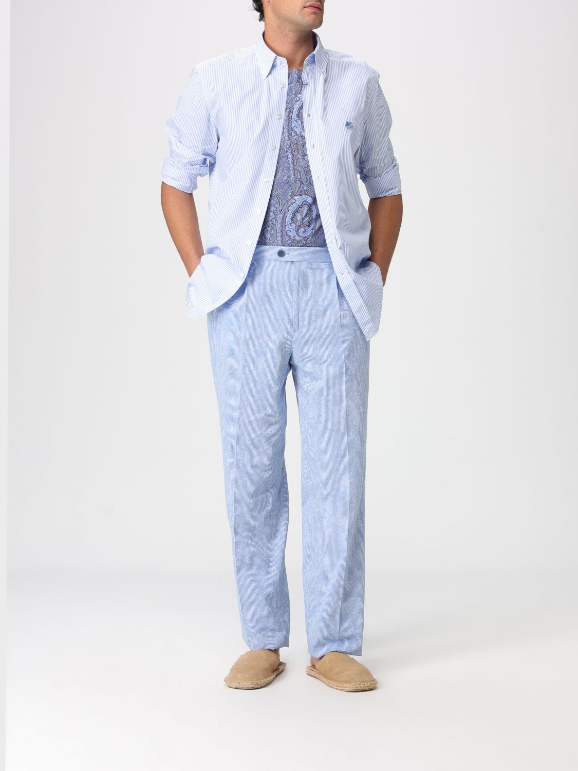[Etro] Shirts Long Sleeve SS26 MRIB000499TR5B0 S8460