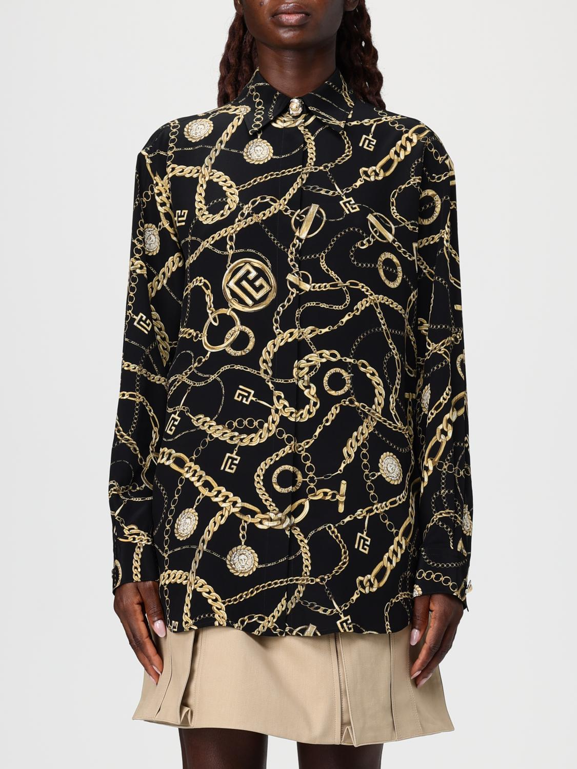 [Balmain] Shirts Long Sleeve FW25 FF1HS435SF00 EAD