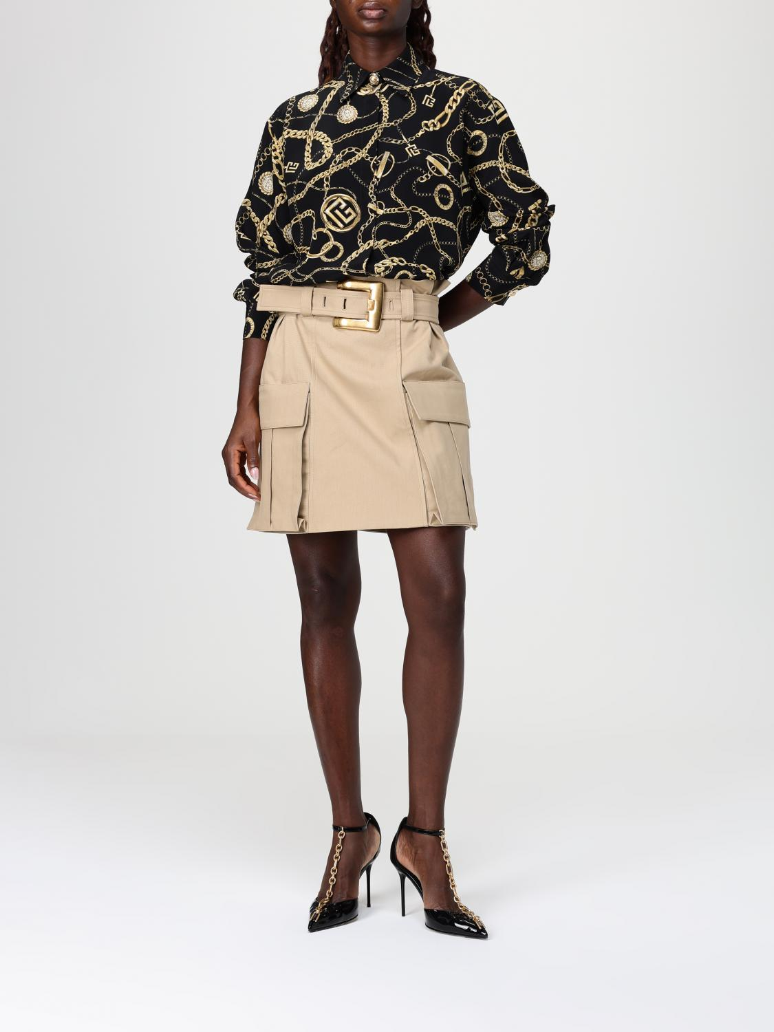 [Balmain] Shirts Long Sleeve FW25 FF1HS435SF00 EAD