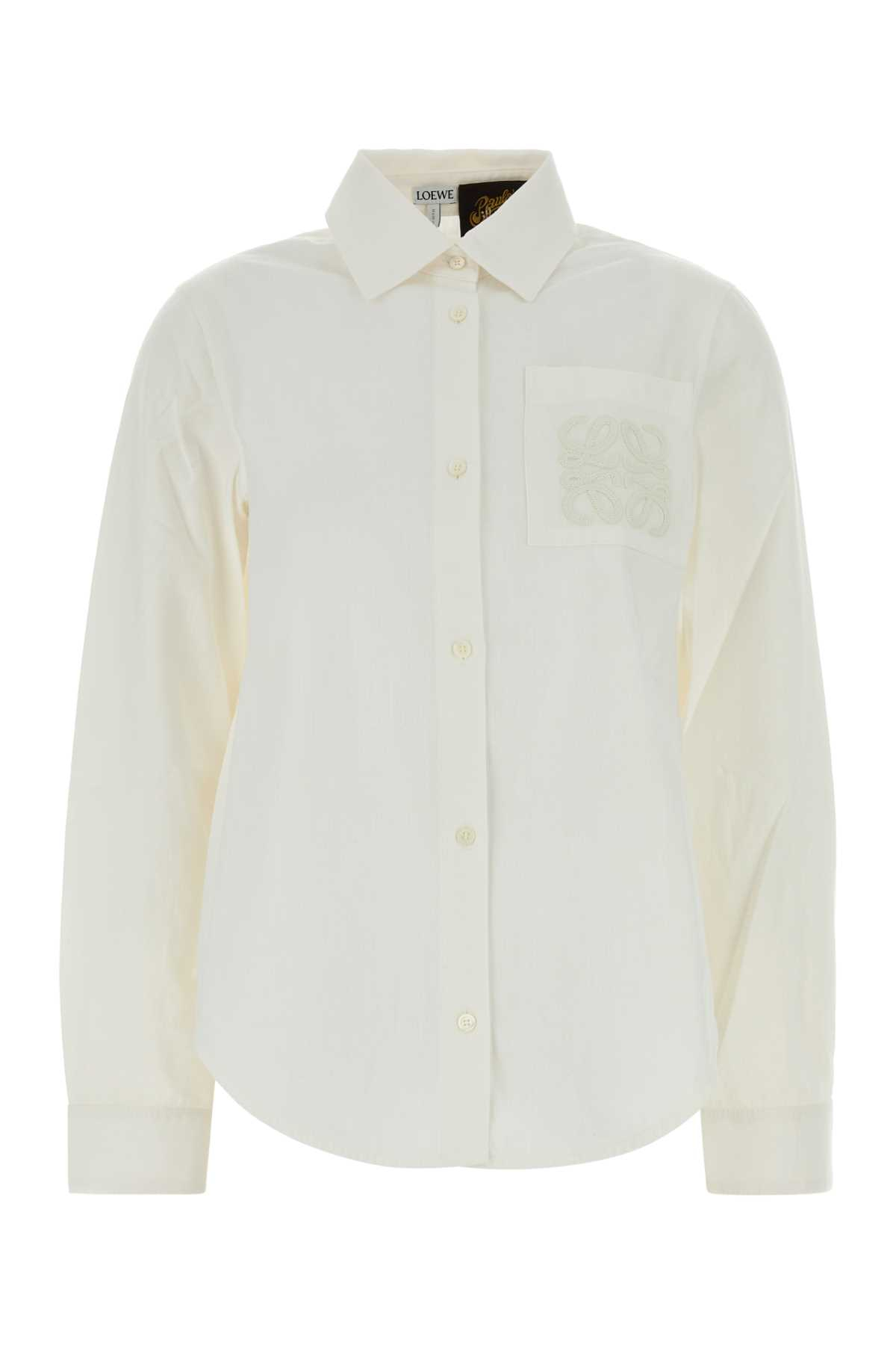[LOEWE PAULA'S IBIZA] Shirts Long Sleeve SS26 S616Y1DX06 WHITE