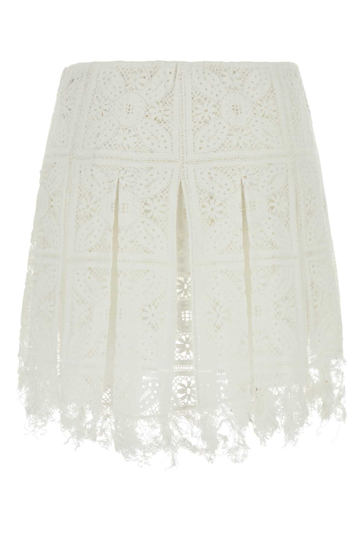 [LOEWE PAULA'S IBIZA] Mini skirt SS25 S616Y1AX03 WHITE
