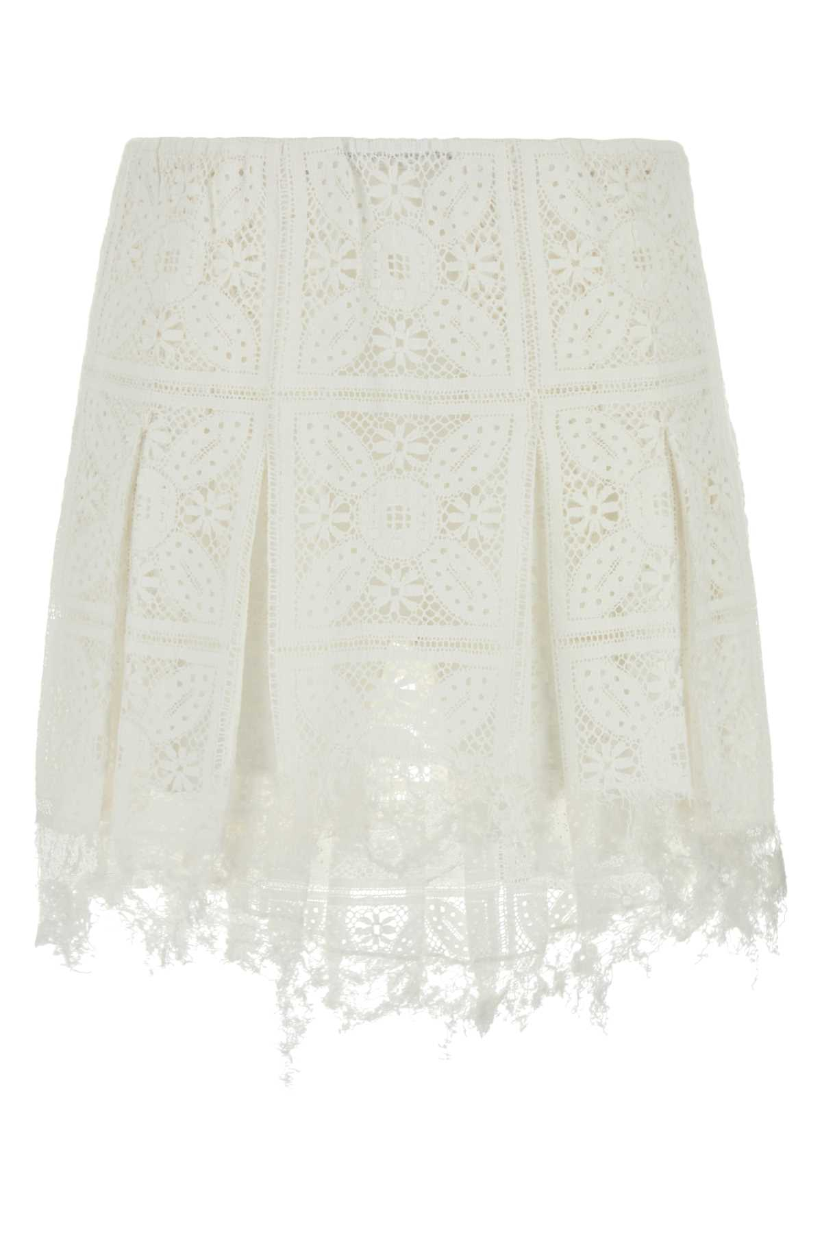 [LOEWE PAULA'S IBIZA] Mini skirt SS25 S616Y1AX03 WHITE