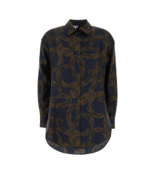 [LOEWE PAULA'S IBIZA] Shirts Long Sleeve SS26 S616Y05X74 NAVYBROWN