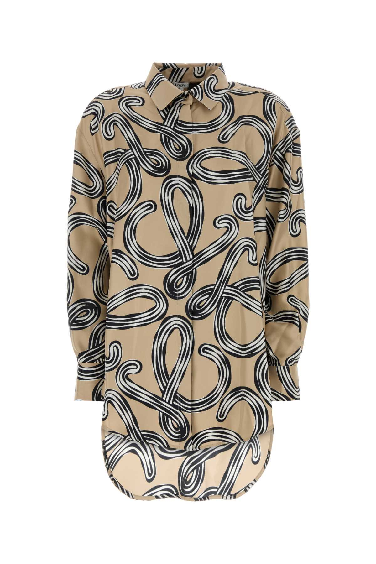 [LOEWE PAULA'S IBIZA] Shirts Long Sleeve SS26 S616Y05X74 BEIGEBLACK