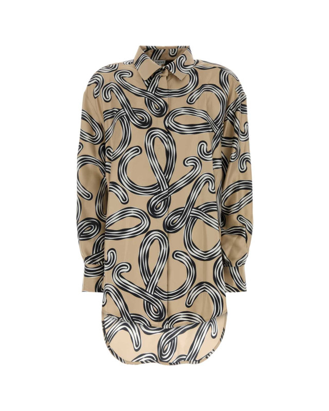 [LOEWE PAULA'S IBIZA] Shirts Long Sleeve SS26 S616Y05X74 BEIGEBLACK
