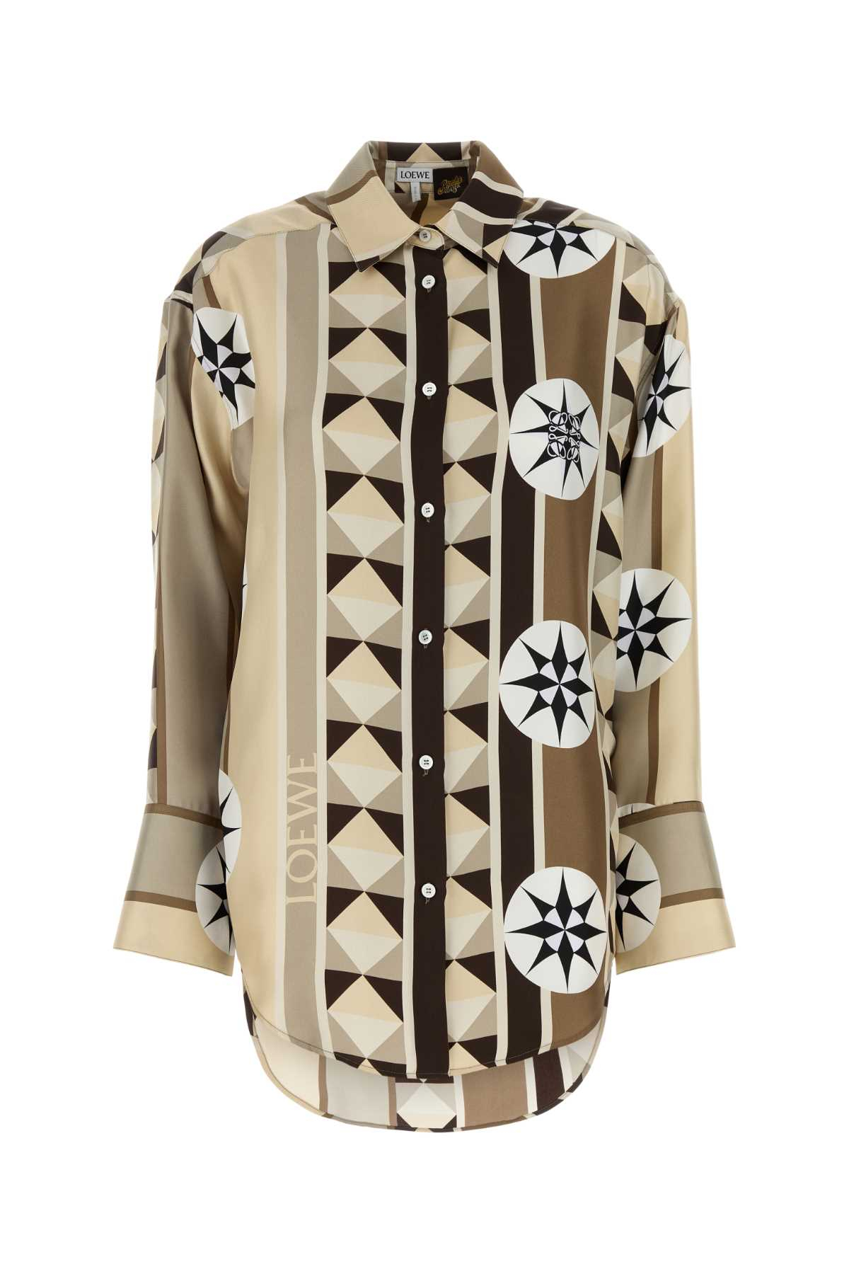[LOEWE PAULA'S IBIZA] Shirts Long Sleeve SS25 S616Y05X49 BEIGEMULTICOLOR