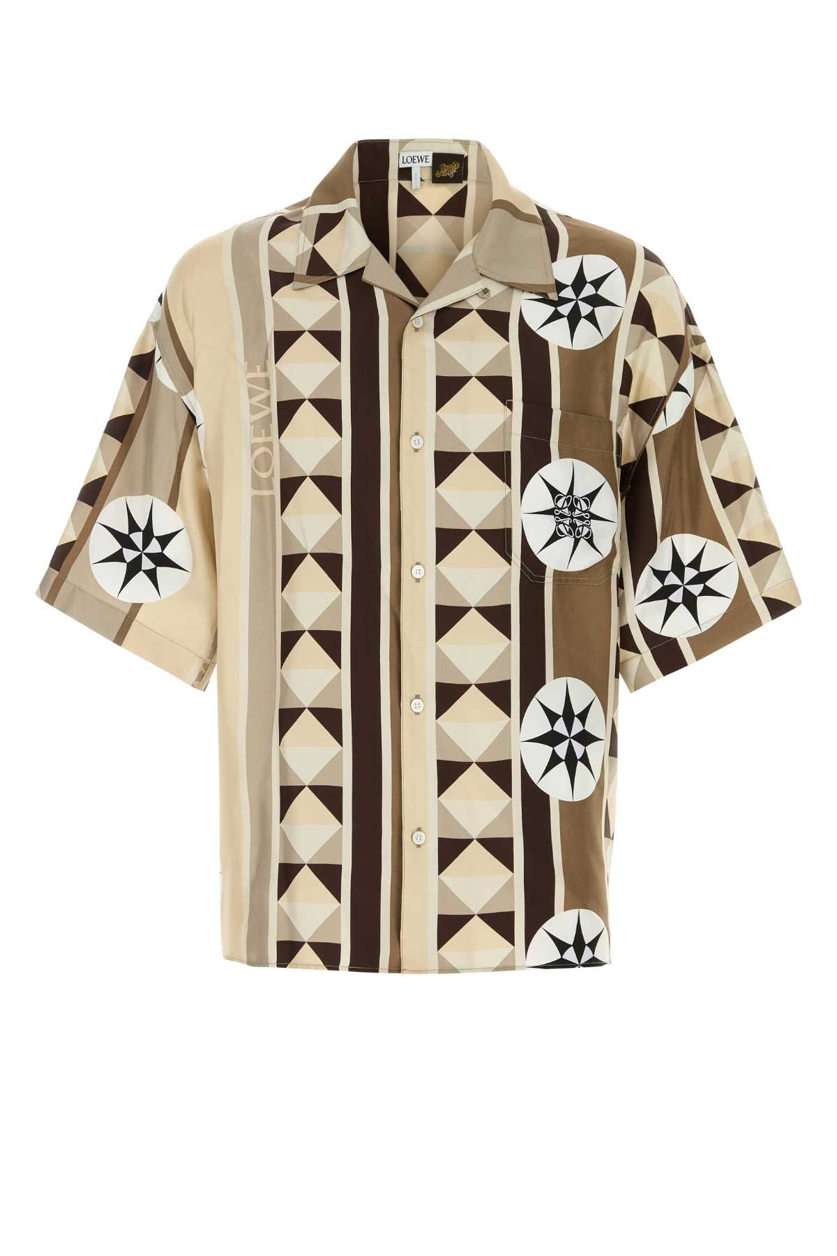[LOEWE PAULA'S IBIZA] Shirts Short Sleeve SS25 H616Y05X78 BEIGEMULTICOLOR