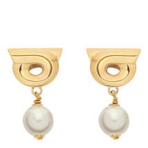 [Salvatore Ferragamo] Earring FW26 776601760780ORO/PERLA