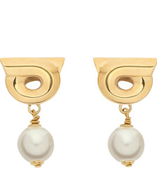 [Salvatore Ferragamo] Earring FW26 776601760780ORO/PERLA