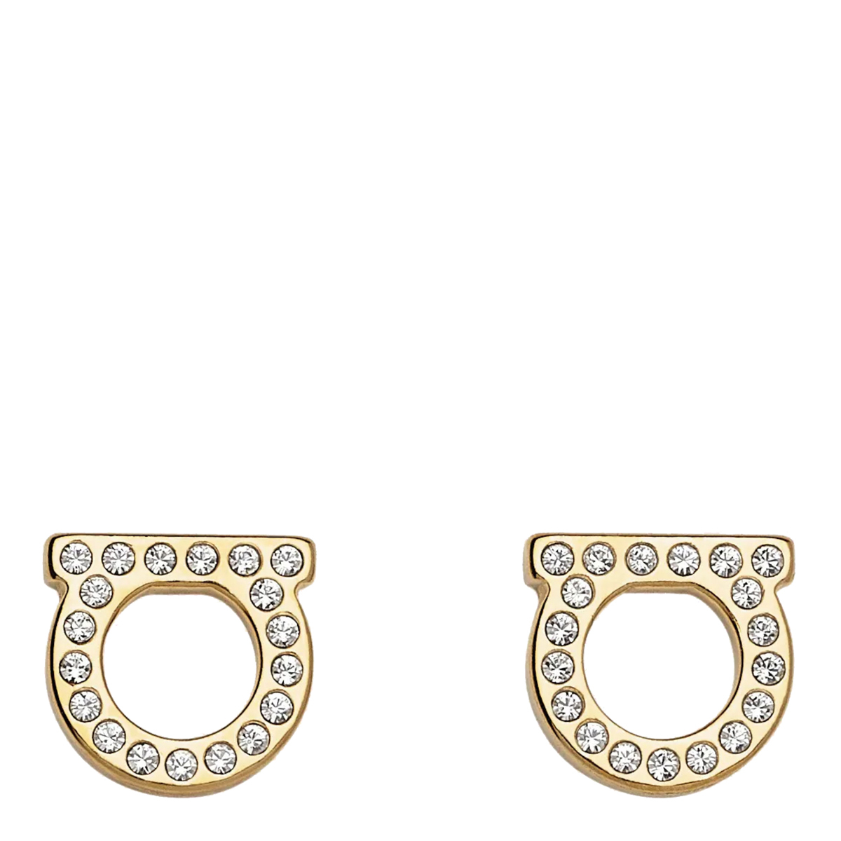 [Salvatore Ferragamo] Earring FW26 696576760123CRYSTAL/ORO