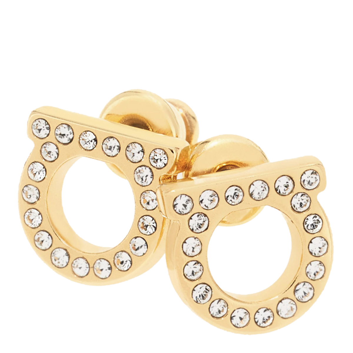 [Salvatore Ferragamo] Earring FW26 696576760123CRYSTAL/ORO