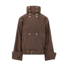 [Iro] Leather Jacket FW26 WP137MELIOR BRO67