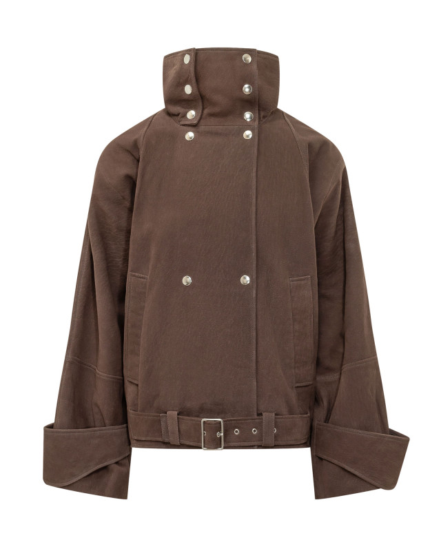[Iro] Leather Jacket FW26 WP137MELIOR BRO67