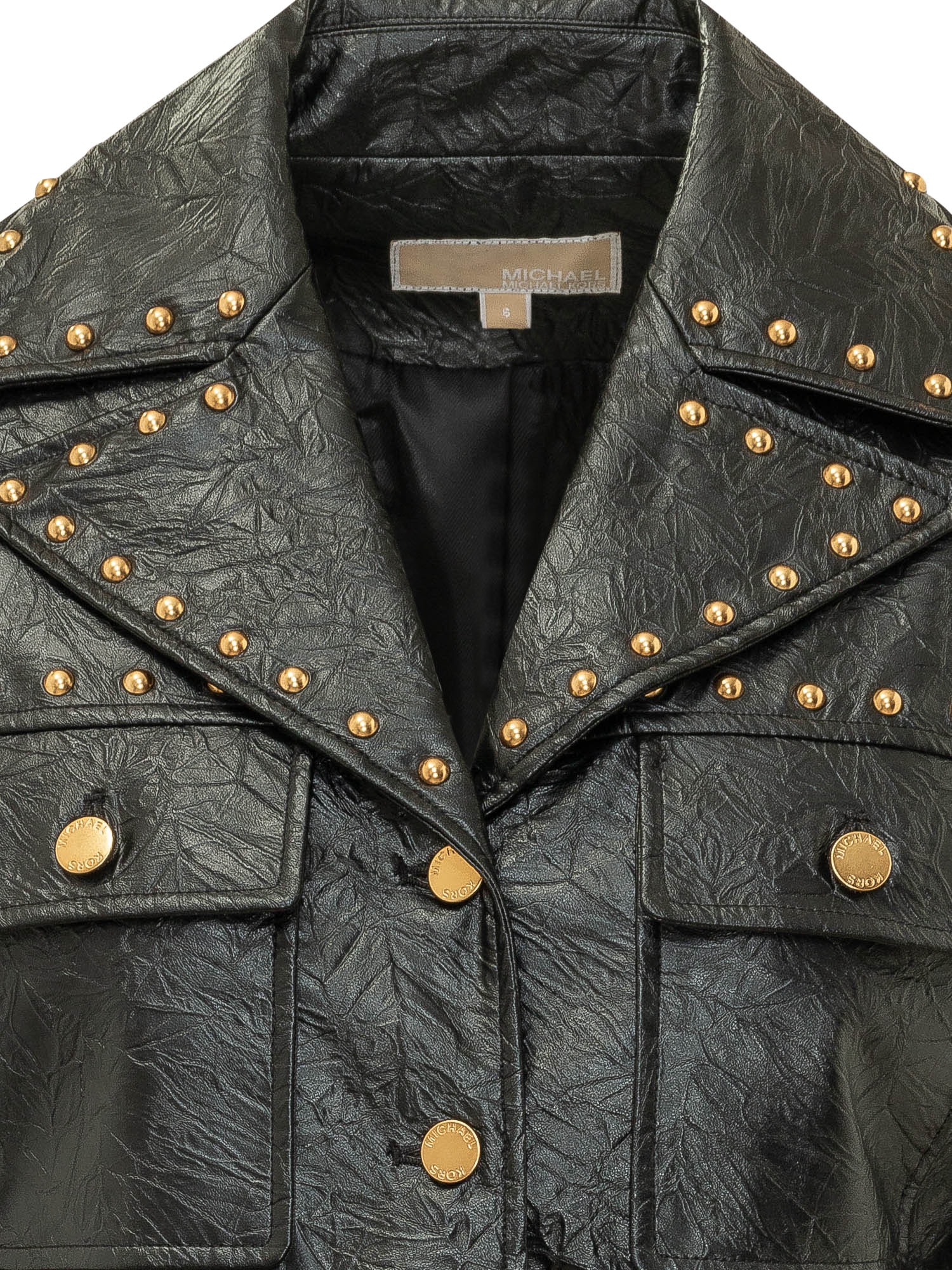 [MICHAEL MICHAEL KORS] Leather Jacket FW26 MT620LKL4K 001