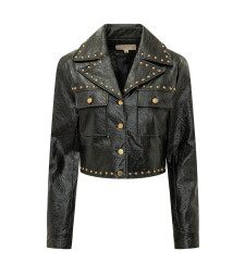 [MICHAEL MICHAEL KORS] Leather Jacket FW26 MT620LKL4K 001