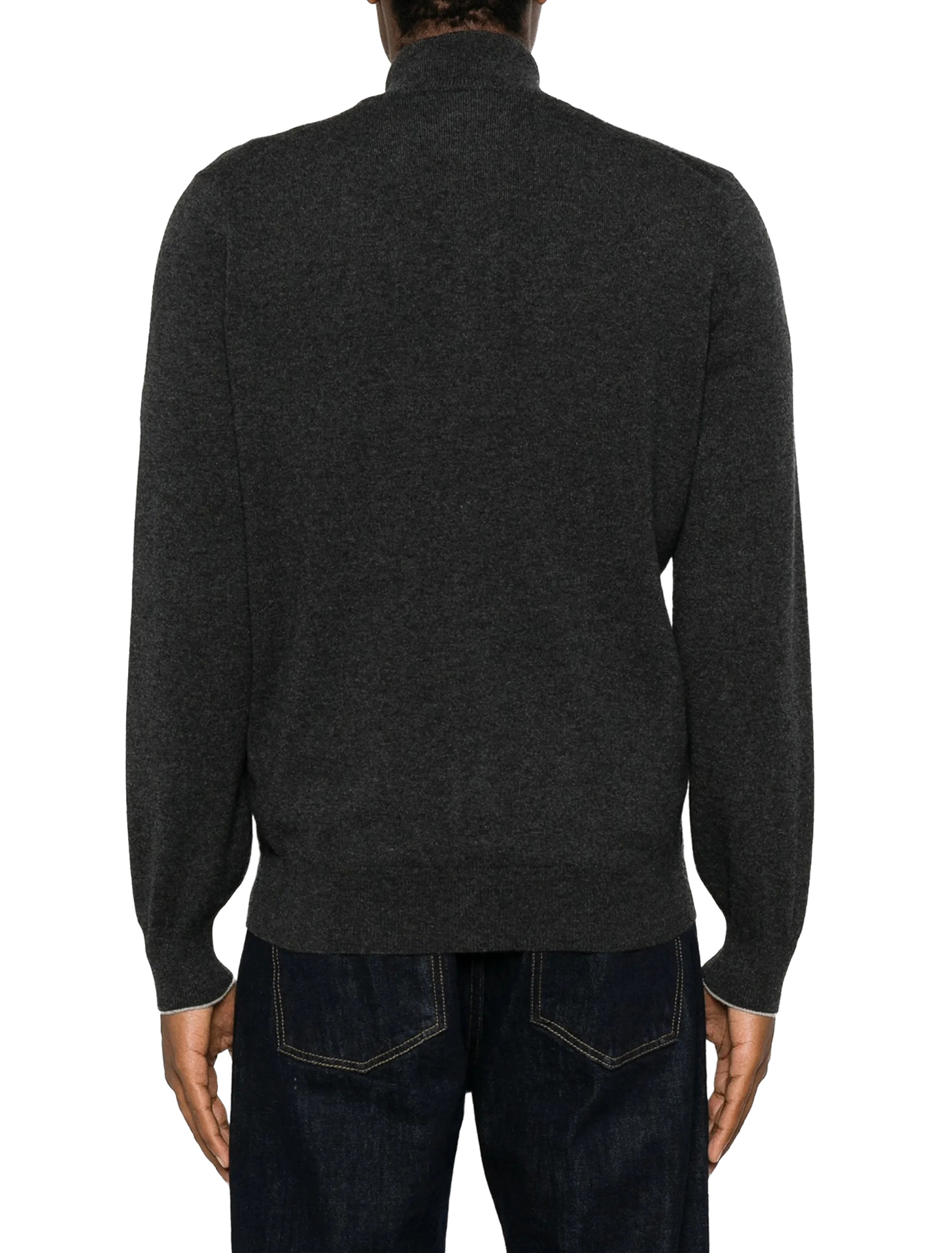 [Brunello Cucinelli] Cardigan FW26 M2200106CMD52 CARBONE ROCCIA