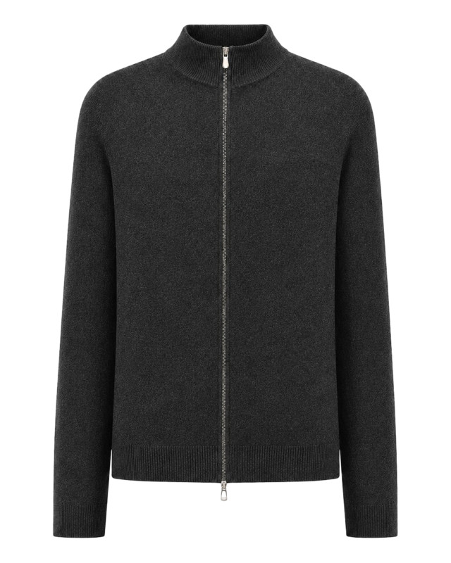 [Brunello Cucinelli] Cardigan FW26 M2200106CMD52 CARBONE ROCCIA