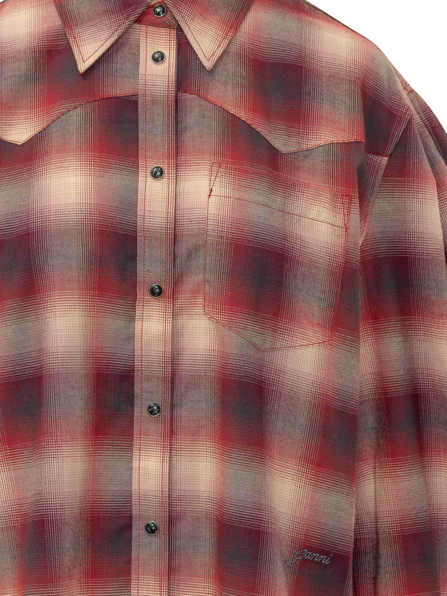 [GANNI] Shirts Long Sleeve FW26 A1040415 266