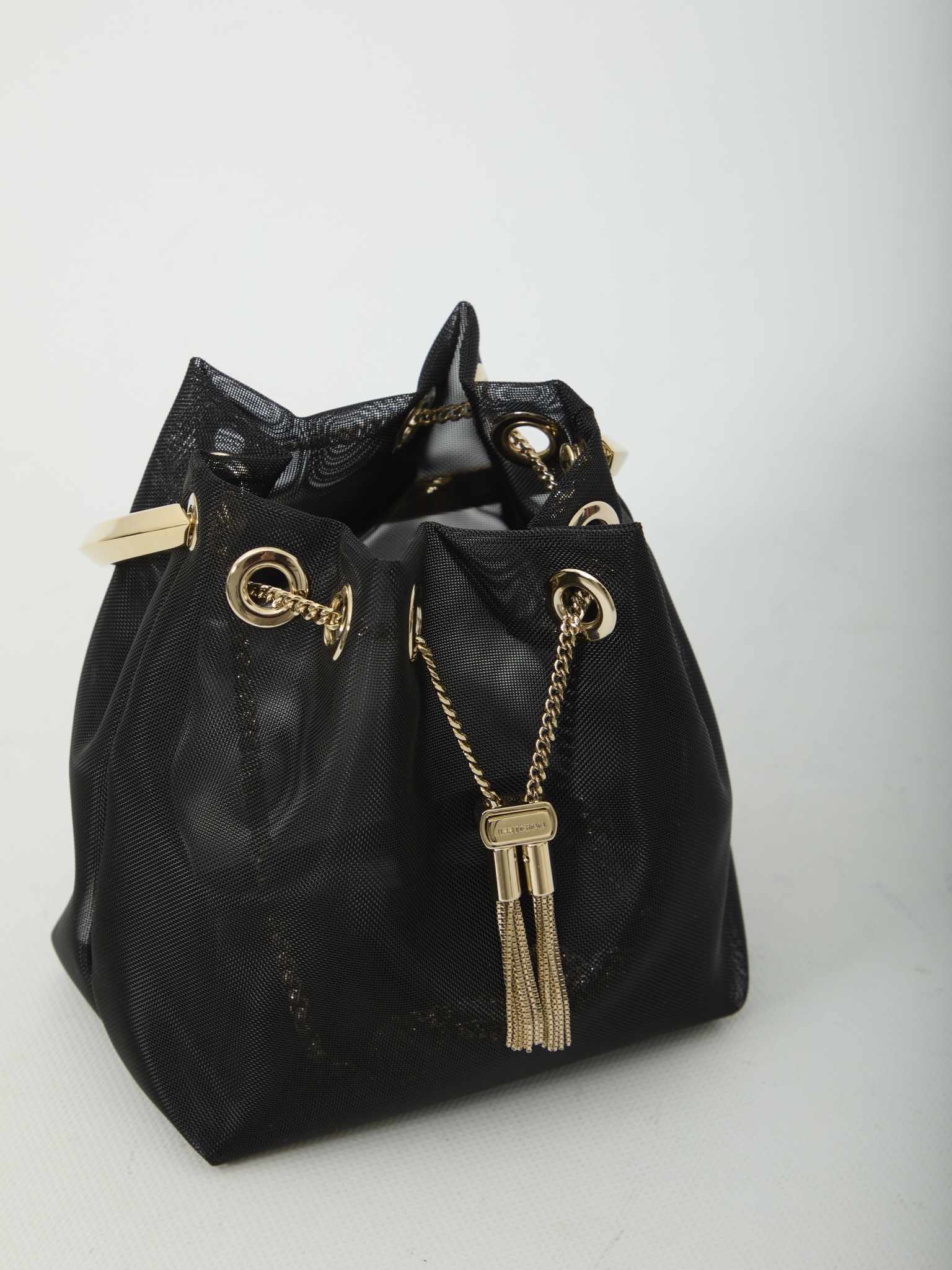 [Jimmy Choo] Shoulder bag FW26 BONBON_GIK_BLACK/LIGHT GOLD