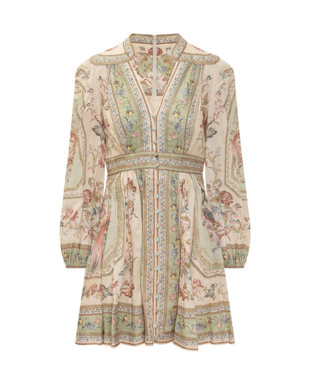 [Zimmermann] Long sleeve dress FW26 0932DSS264 SATF