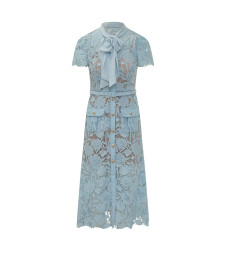 [Self-portrait] Short sleeve dress FW26 PF26111MBL BLUE