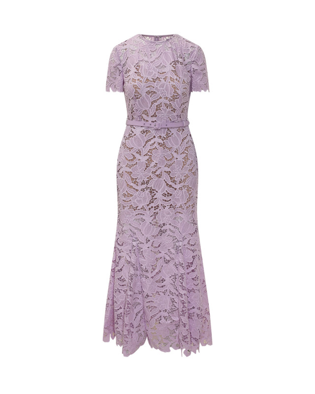 [Self-portrait] Short sleeve dress FW26 PF26107ML LILAC