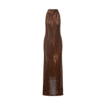[Self-portrait] Sleeveless dress FW26 PF26041XBBR BROWN