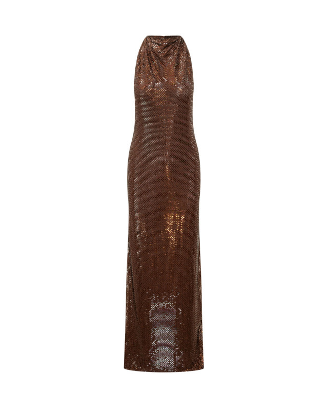 [Self-portrait] Sleeveless dress FW26 PF26041XBBR BROWN