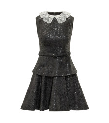 [Self-portrait] Sleeveless dress FW26 PF26002SB BLACK