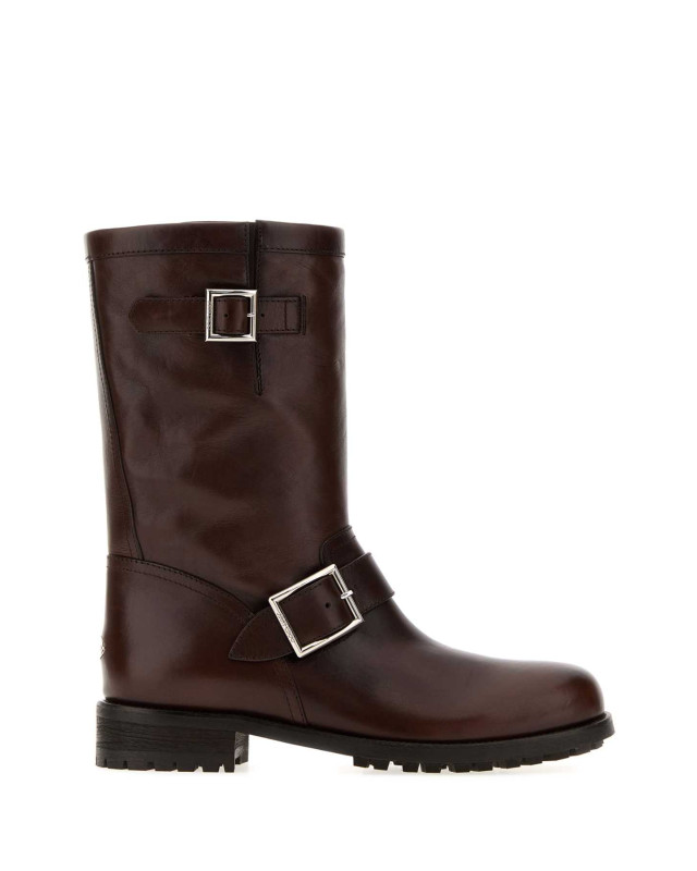 [Jimmy Choo] Boots FW26 BIKERMIDSVH CHOCOLATE