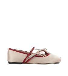 [Jimmy Choo] Flat shoes FW26 LOLI BALLERINABPZMACARON/RUBY RED