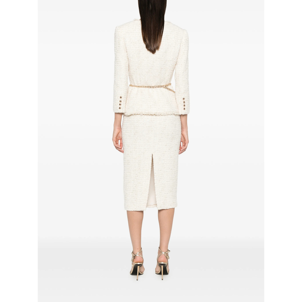 [Self-portrait] Long sleeve dress FW26 AW26-059MA-C  CREAM