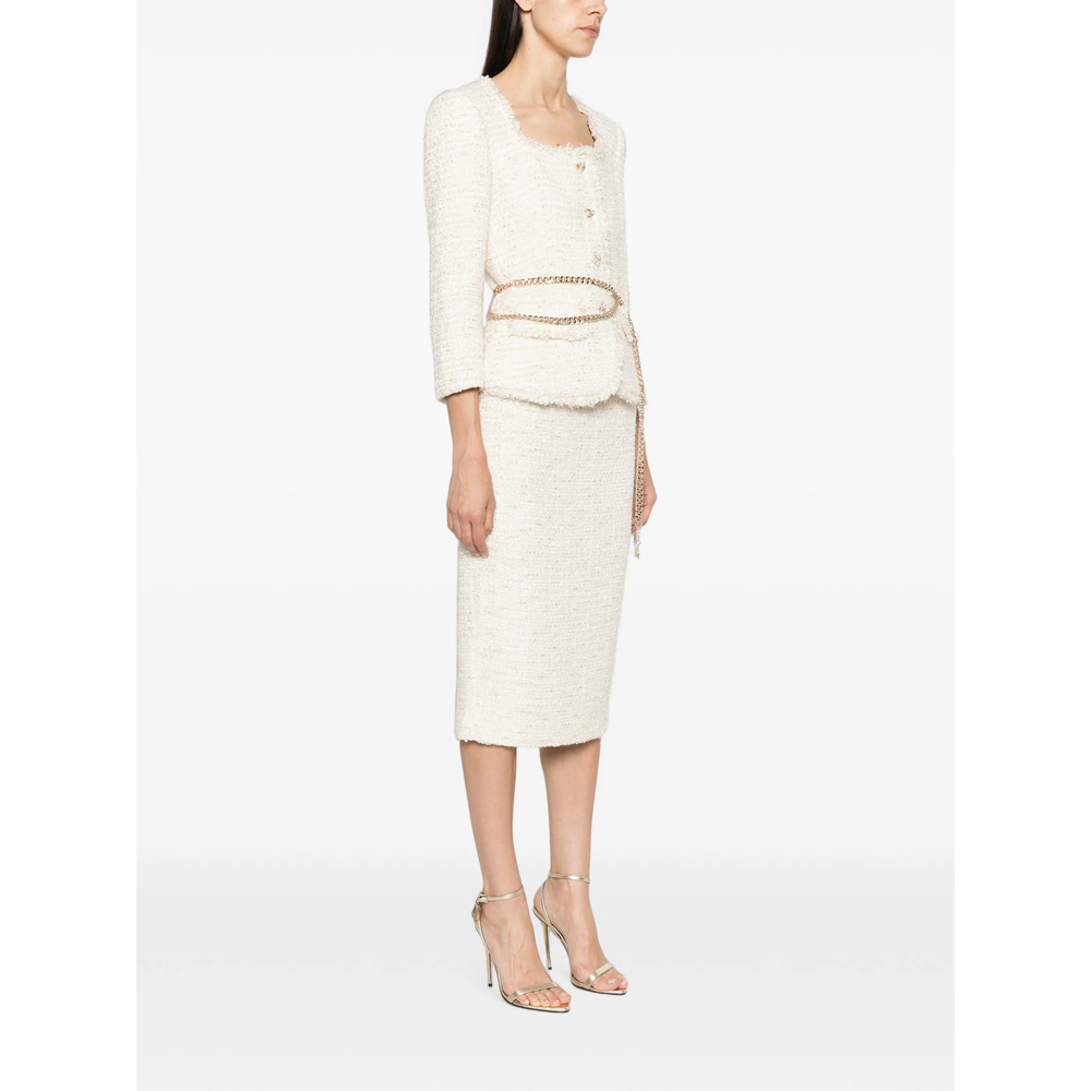 [Self-portrait] Long sleeve dress FW26 AW26-059MA-C  CREAM