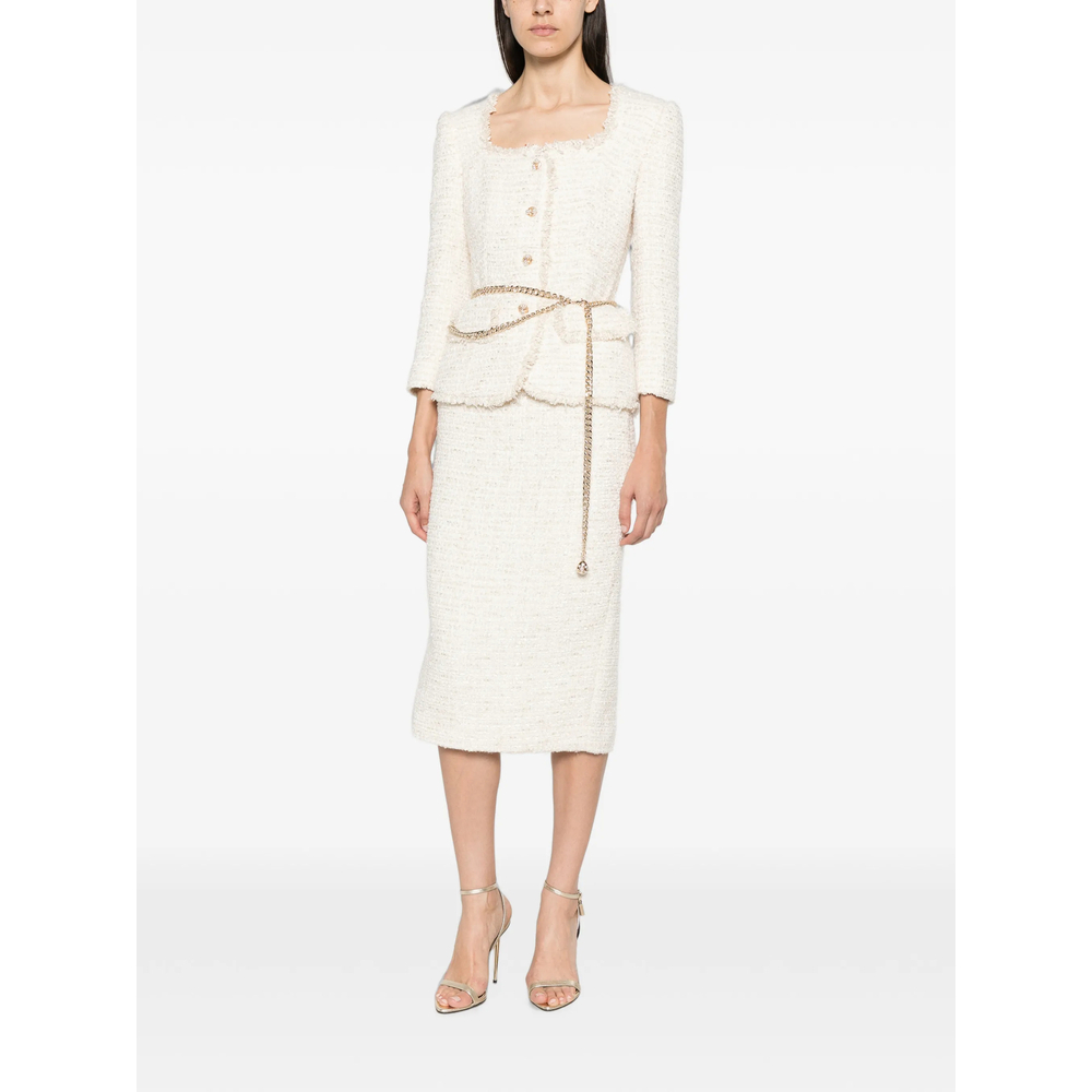 [Self-portrait] Long sleeve dress FW26 AW26-059MA-C  CREAM
