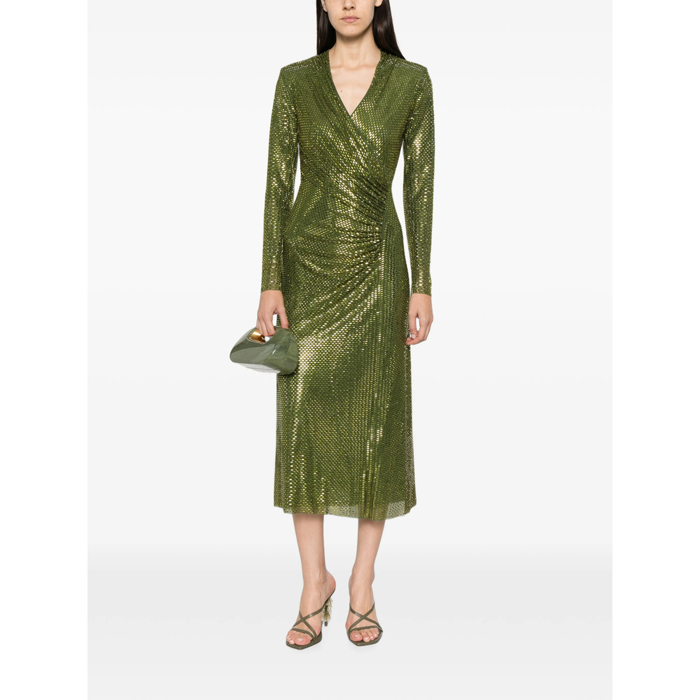 [Self-portrait] Long sleeve dress FW26 AW26-154M-G  GREEN