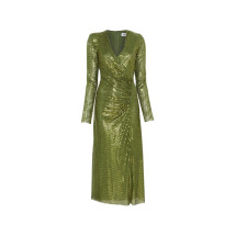 [Self-portrait] Long sleeve dress FW26 AW26-154M-G  GREEN