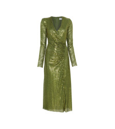 [Self-portrait] Long sleeve dress FW26 AW26-154M-G  GREEN