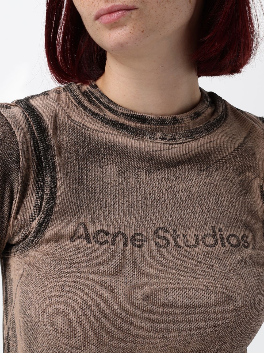 [Acne Studios] T-shirts Long Sleeve FW26 AL0531 AC0