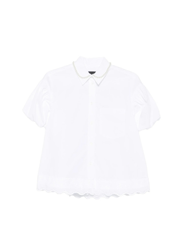 [Simone Rocha] Shirts Short Sleeve FW26 5463B 1287 WHPEA