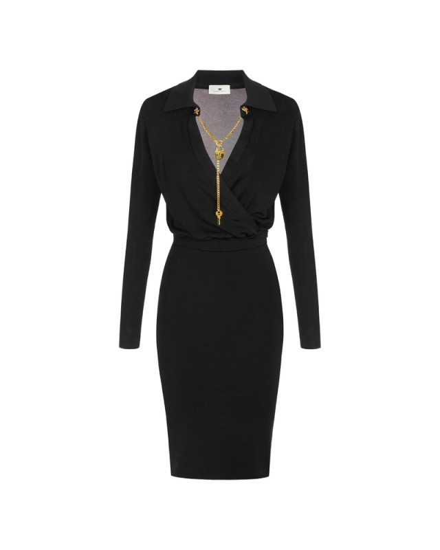 [ELISABETTA FRANCHI] Sleeveless dress FW26 AM19S66E2  110