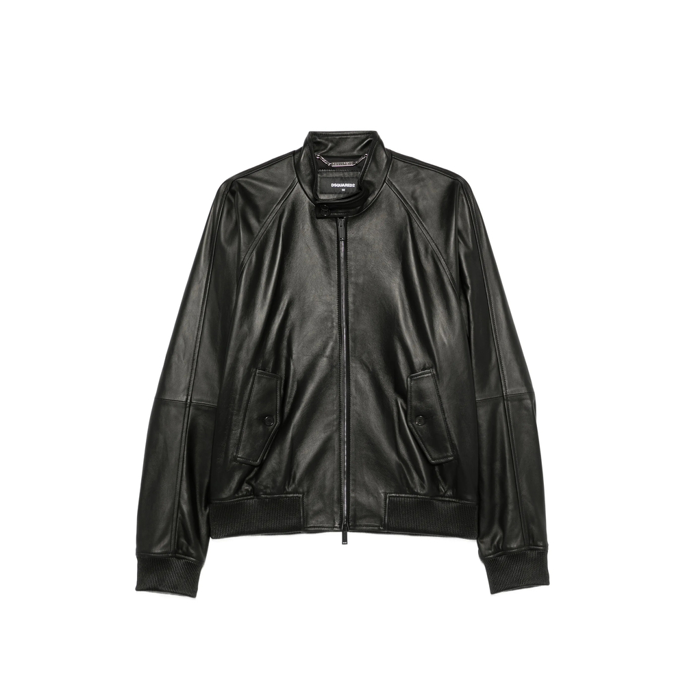 [Dsquared2] Leather Jacket FW26 D07052 S74AM1752 900
